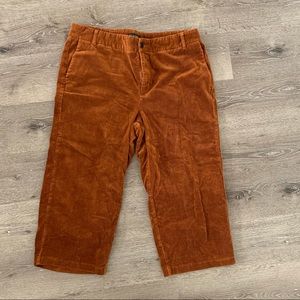 Eloquii Crop Corduroy Flare Pant